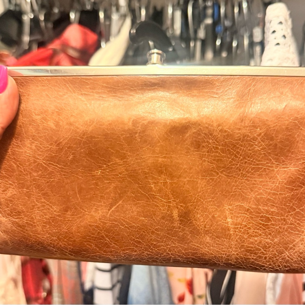 HOBO Brown Leather Wallet Classic Design